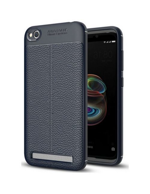 Pouzdro TopQ Xiaomi Redmi 5A silikon Leather modrý 27054