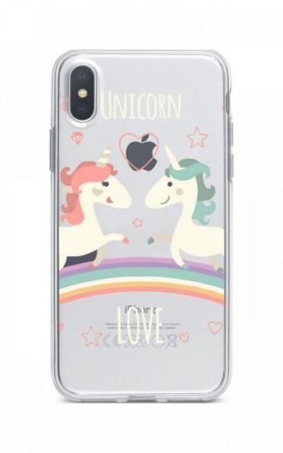 Pouzdro TopQ iPhone XR silikon Unicorn Love 33982