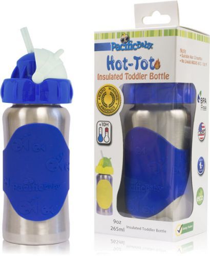 PACIFIC BABY Hot-Tot Termoska s brčkem 260 ml modrá