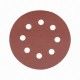 Brusný papír 115 mm, perforovaný, se suchým zipem - 10 kusů, Zrnitost 240