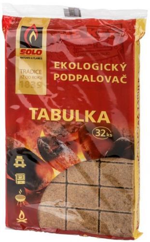 SOLO Tabulka ekologický podpalovač 32ks