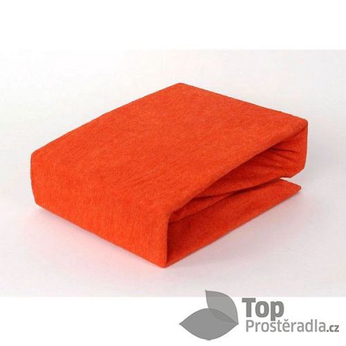 TP Froté prostěradlo 160x200 Premium - Oranžová