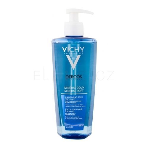 Vichy Dercos Mineral Soft minerální šampon pro všechny typy vlasů 400 ml pro ženy