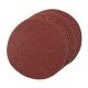 Brusný papír 125 mm, kulatý, se suchým zipem - 10 kusů, Zrnitost 60