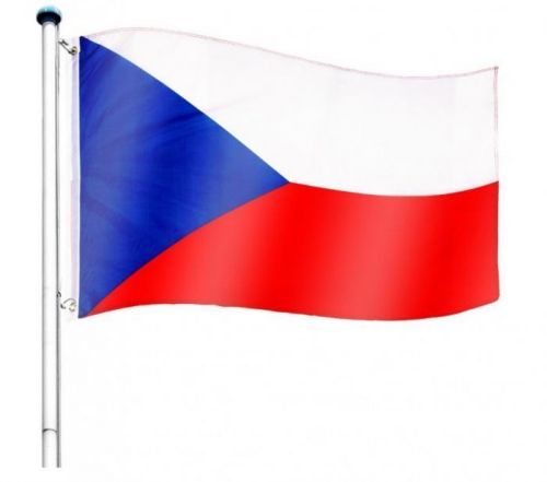 Vlajkový stožár vč. vlajky Česká republika - 6,50 m