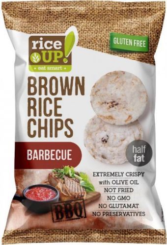 Rice Up Celozrnné rýžové chipsy - barbecue