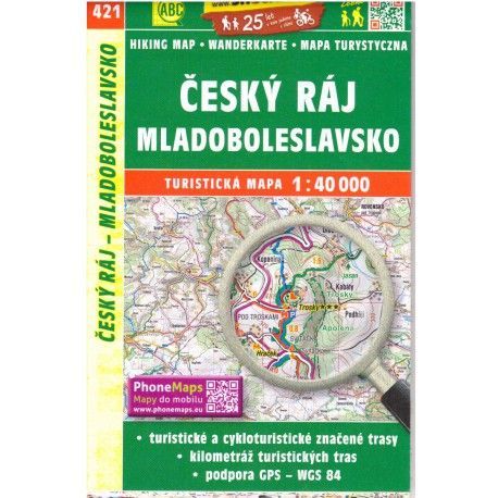 SHOCart 421 Český Ráj, Mladoboleslavsko 1:40 000 turistická mapa