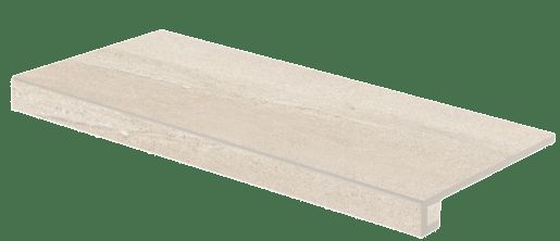 schodová tvarovka RAKO QUARZIT béžová schod.tvarovka 40x80 DCF84735.1