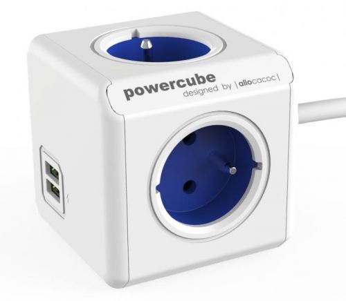 Power Cube Extended USB Blue