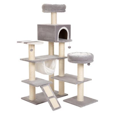 Škrabadlo perníková chaloupka XXL s rampou - světle šedá (2 balíky)