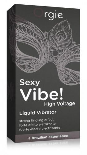 Orgie Sexy Vibe High Voltage - Intense Stimulating Liquid Vibrator for Women and Men (15ml)