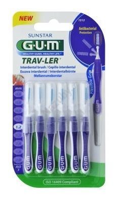 GUM Trav-Ler mezizubní kartáčky 1,2 mm fialové 6 ks