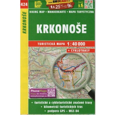 SHOCart 424 Krkonoše 1:40 000 turistická mapa