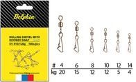 Delphin Karabinka s obratlíkem Rollings Swivel with Hooked Snap B-03 10ks