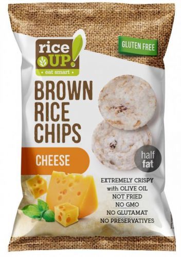 Rice Up Celozrnné rýžové chipsy - s příchutí sýru