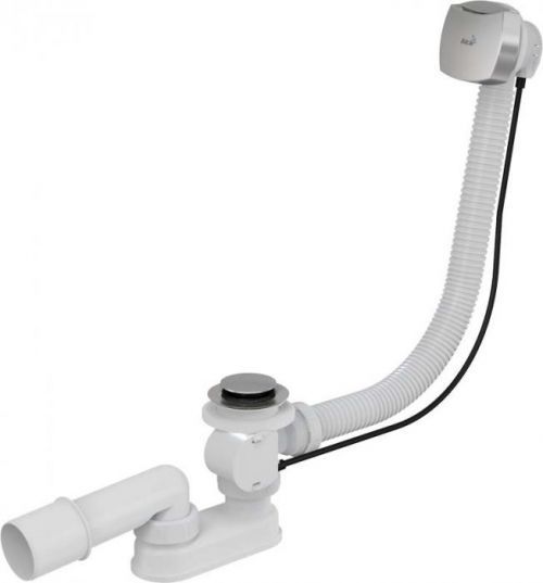ALCAPLAST Sifon vanový automat komplet chrom, délka 120 cm (A51CR 120)