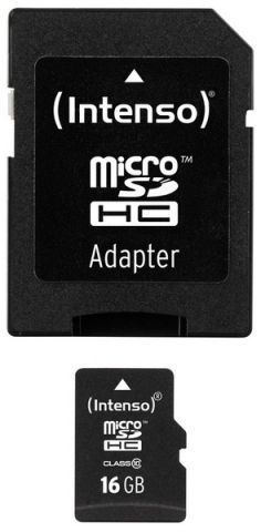 Intenso 16GB micro SDHC + adaptér Class 10