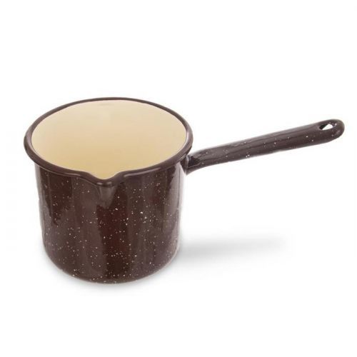 Hrnek smalt BROWN 12 cm rukojeť ORION