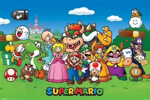 PYRAMID Plakát, Obraz - Super Mario - Characters, (91.5 x 61 cm)