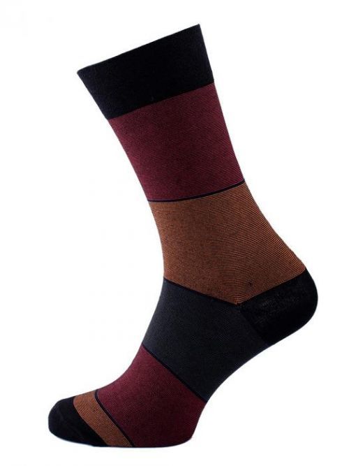 Pánske ponožky so vzorom True čierne veľ. 39-41