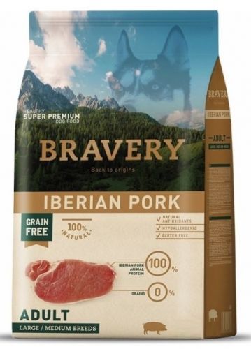 Bravery Adult large & medium Pork 4 kg