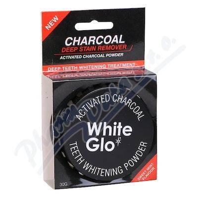 WHITE GLO Charcoal bělící zubní pudr 30 g