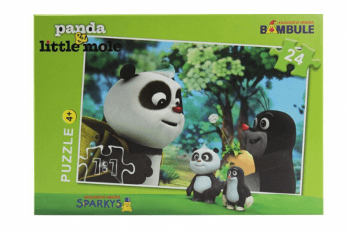 Bez určení výrobce | Puzzle Krtek a Panda, 24 dílků