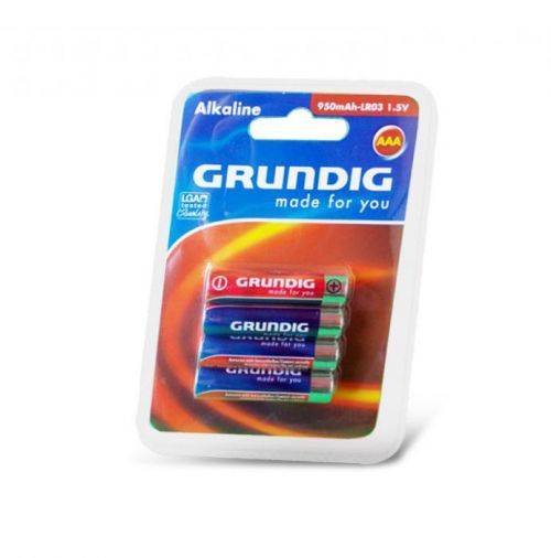 Alkalické baterie GRUNDIG AAA, 4 ks