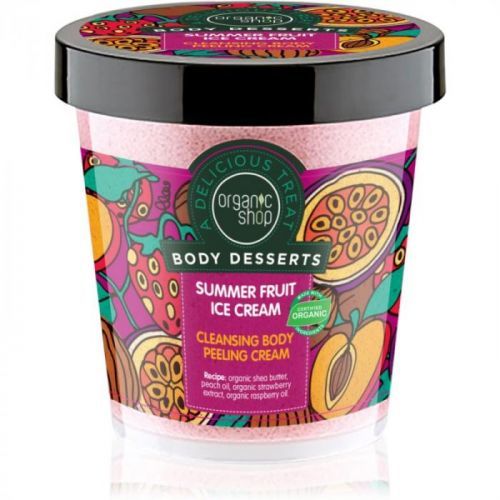 Organic Shop Body Desserts Summer Fruit Ice Cream čisticí peelingový k