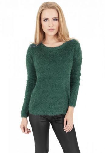 Ladies Nylon Feather Crew - forest L