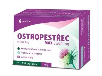 Ostropestřec Max 3500mg cps 45+15 -Noventis-