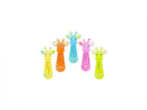 Teploměr koupelový ŽIRAFA, mix barev