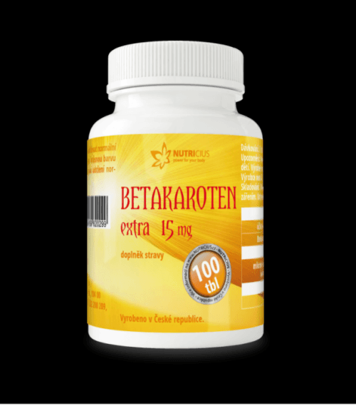 Betakaroten EXTRA 15 mg 100 tbl.