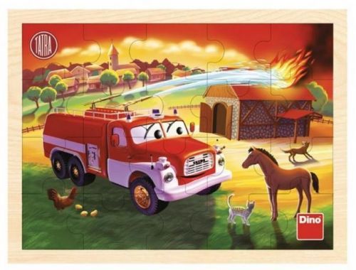 Tatra hasiči 20D dřev. Puzzle