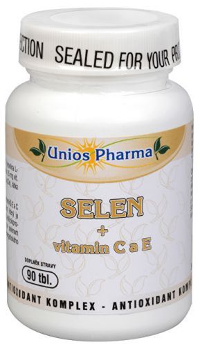 Uniospharma SELEN + vitamin C a E tbl.90