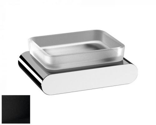 Sapho FLORI mýdlenka, černá mat/sklo satin