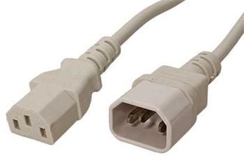Napájecí kabel prodlužovací 1.8m (k PC) bílý