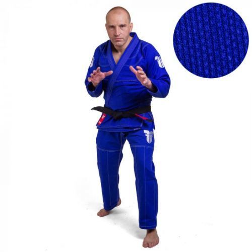 Fighter BJJ kimono Rice Straw- modrá modrá A1