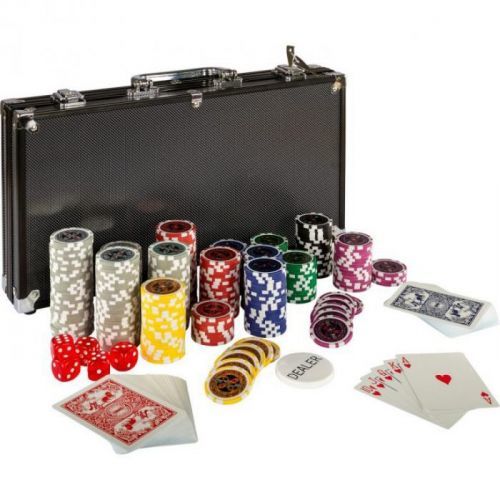 OEM Poker Set - 300 laserových žetonů BLACK EDITION