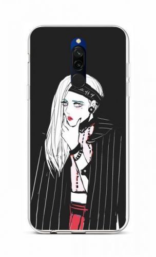 Kryt TopQ Xiaomi Redmi 8 silikon Dark Girl 48212