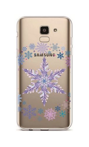 Kryt TopQ Samsung J6 silikon Snowflake 37901
