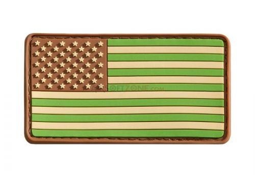Gumová nášivka Jackets to Go vlajka USA - multicam