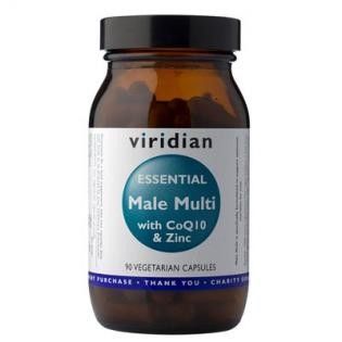 VIRIDIAN nutrition Essential Male Multi with CoQ10 a Zinc 90 kapslí