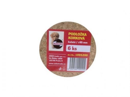 Prostírání korkové kruh ¤9,5cm 6ks