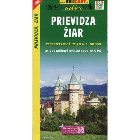 SHOCart 1083 Prievidza, Žiar 1:50 000 turistická mapa