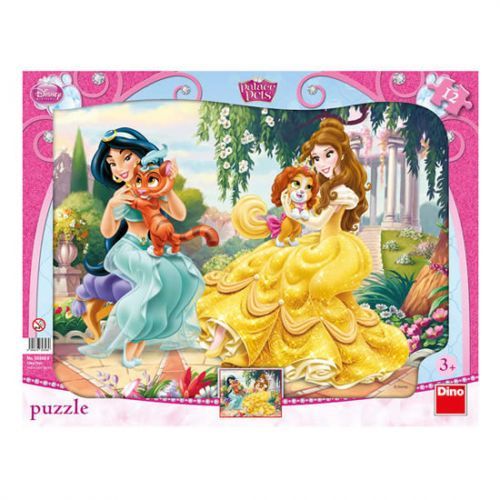 Princezny & mazlíčci - puzzle 12 dílků
					 - neuveden