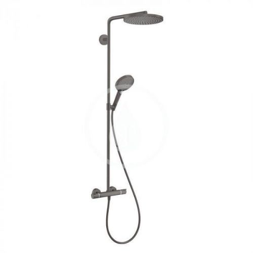 HANSGROHE Raindance Select S Sprchový set Showerpipe s termostatem, 1jet, kartáčovaný černý chrom 27633340