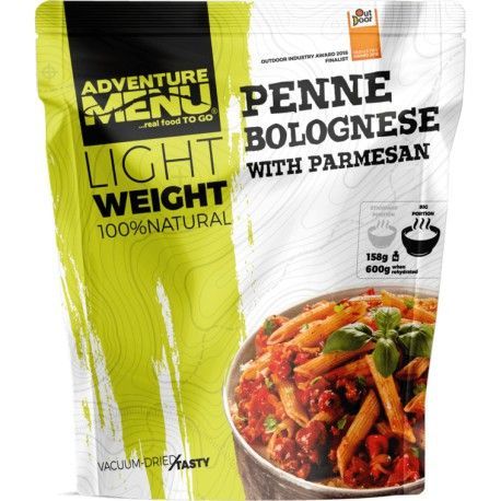 Adventure Menu Lightweight Penne s Boloňskou omáčkou a parmesánem 600 g sušené jídlo