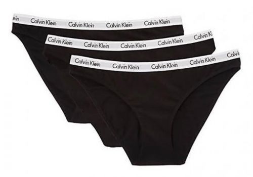 3PACK dámské kalhotky Calvin Klein černé (QD3588E-001) S