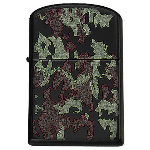 Zapalovač kovový benzínový - woodland